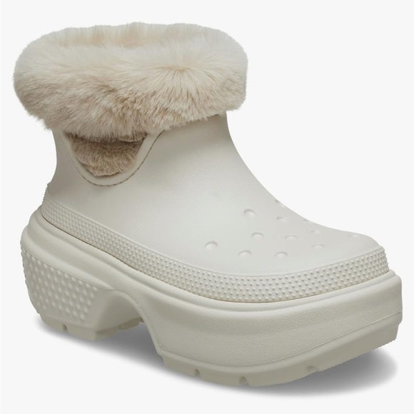 Crocs Stomp lined boots in stucco Size 8 NEW - Picture 5 of 10